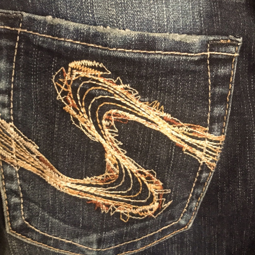 Suki Silver Jean soft with a little stretch.